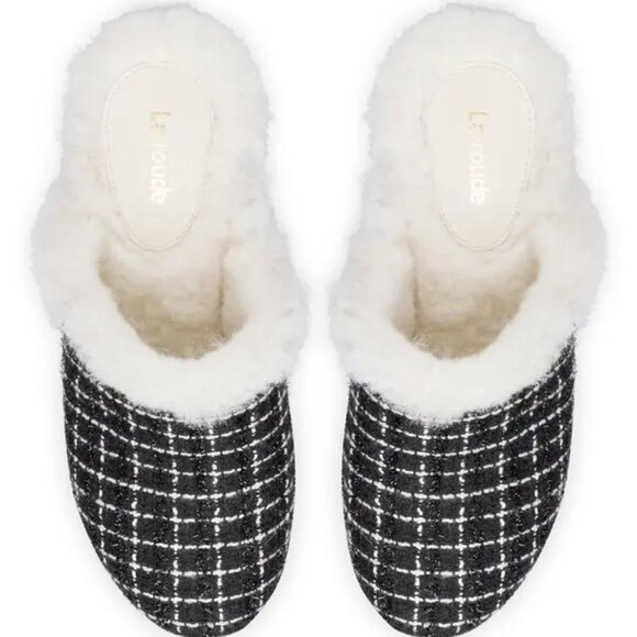 NEW LARROUDE Made In Brazil Miso Platform Lined Mules, black for women 925 13t7 - Picture 5 of 10